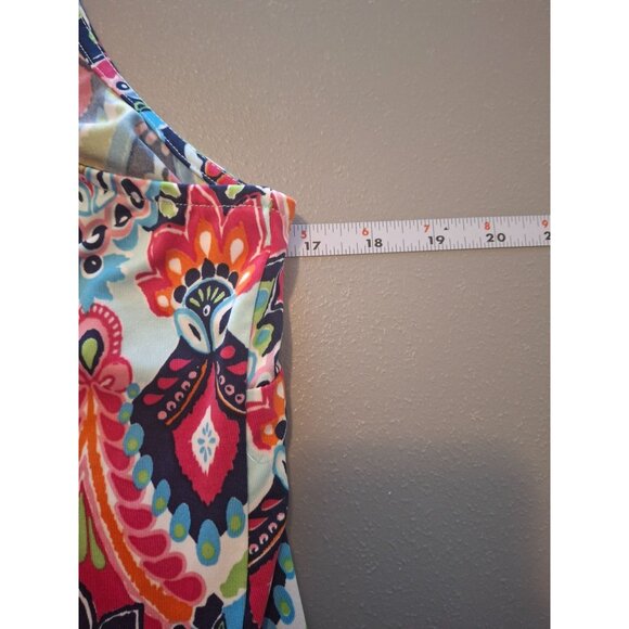 Buckhead Betties Womens Tank Top S Sleeveless Multicolor Paisley Hippie Boho - Picture 7 of 8